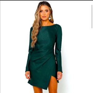 Hello Molly - EXPRESSED PERMISSION DRESS FOREST GREEN (NWT) size Small